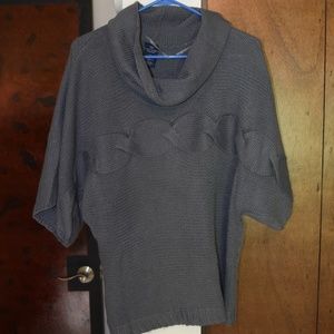 Grey cable sweater